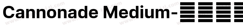 Cannonade Medium字体转换
